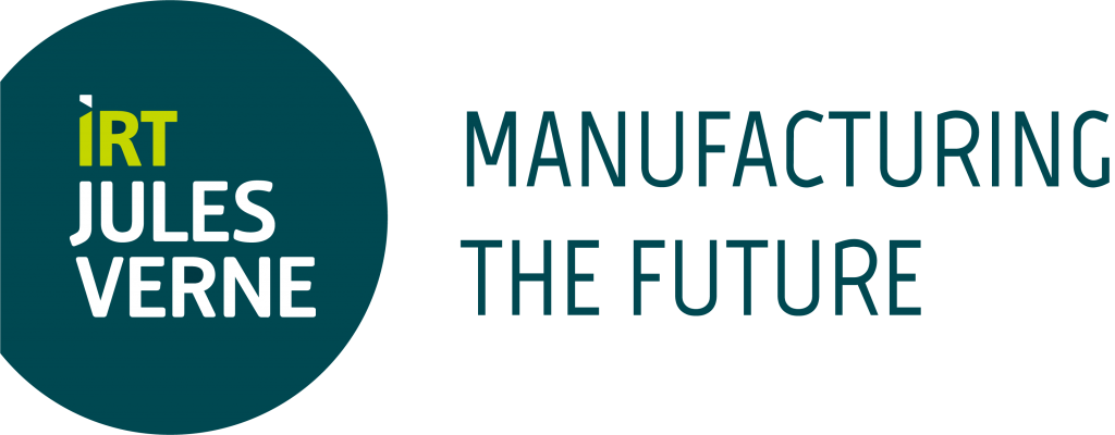 Logo for the IRT Jules Verne institute with Tagline: manufacturing the future