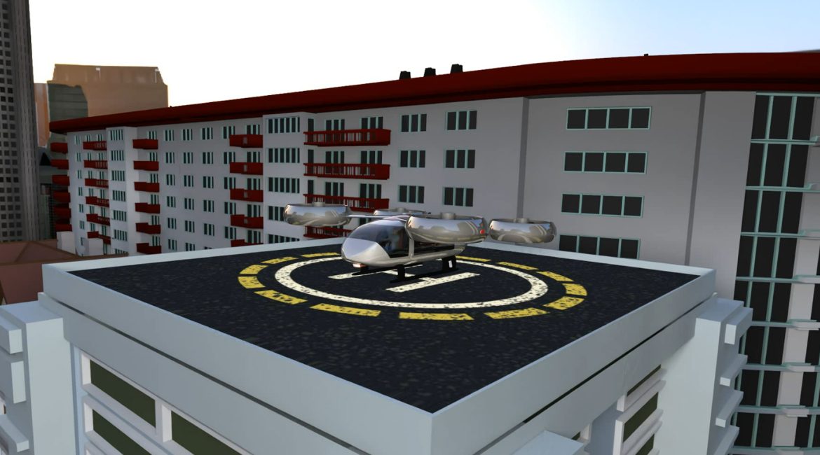 A virtual prototype of a flying vehicle